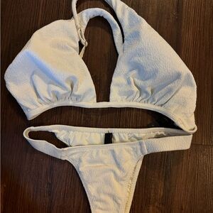 Vix swimwear white criss cross bikini